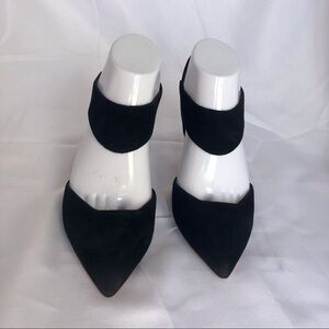 Nicholas Kirkwood Black Suede Singback Sandals